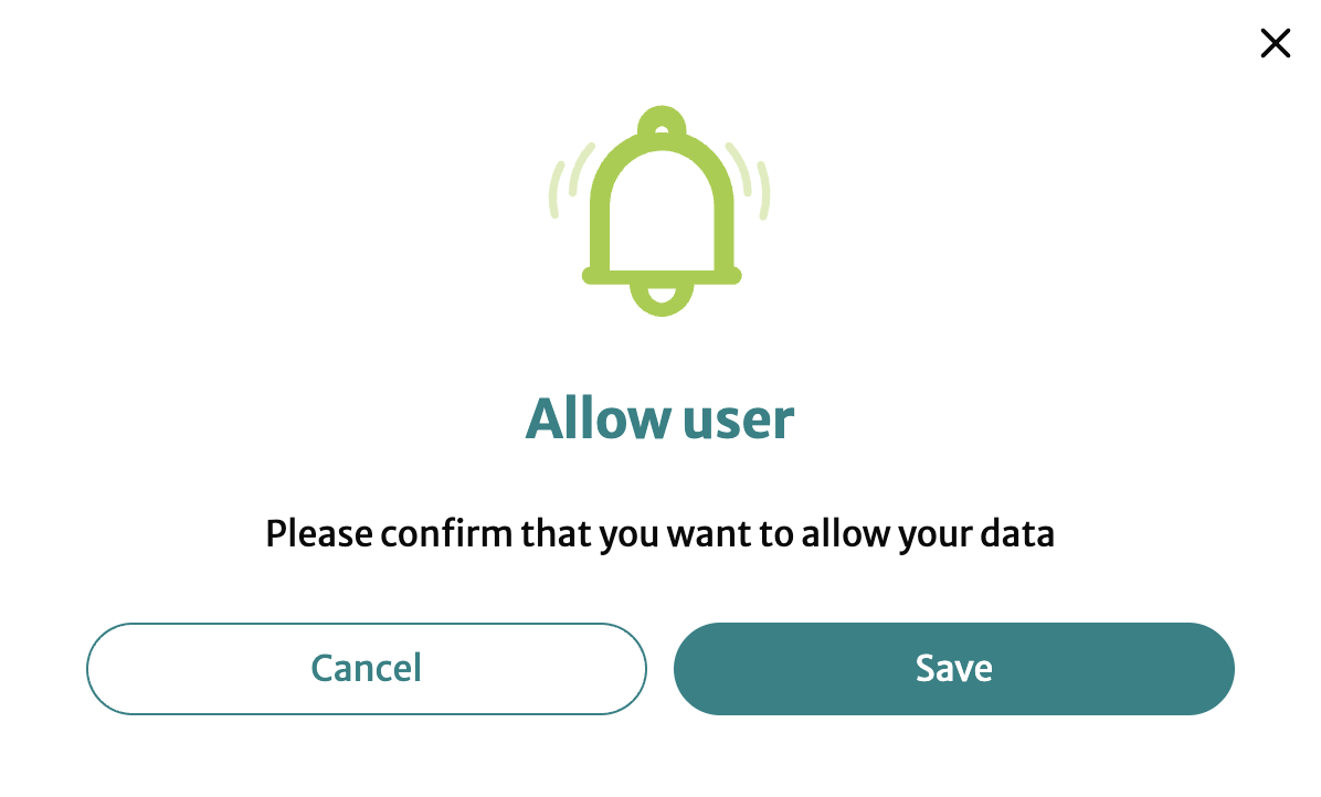 allow user popup