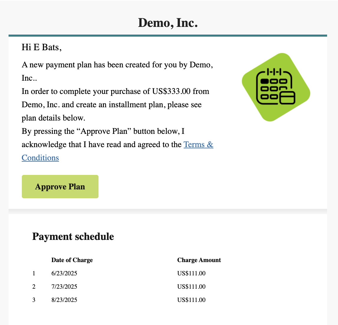 approve phone order