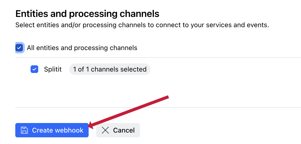 create webhook