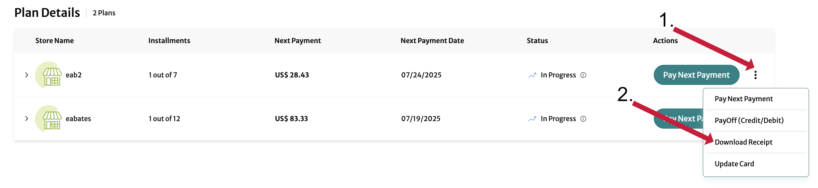 download receipt