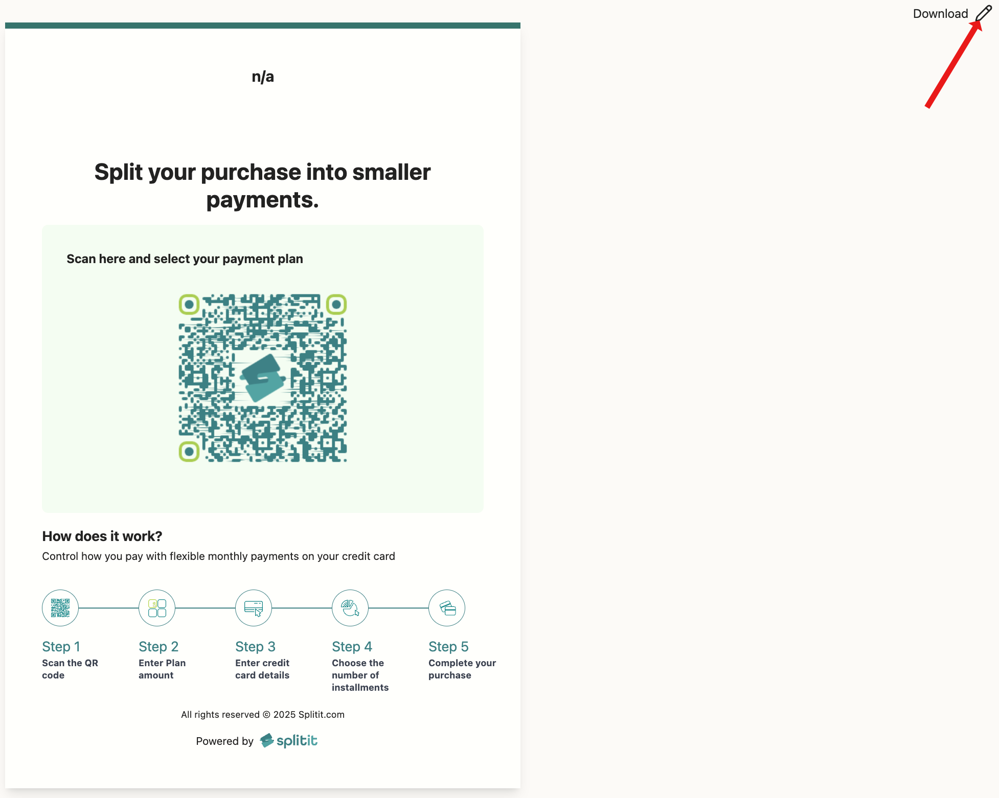 QR page custom id