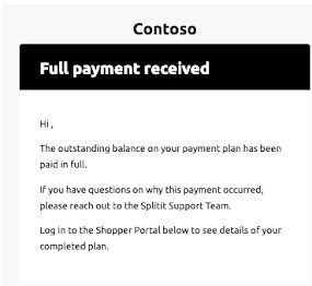 Full Capture of Payment Completed