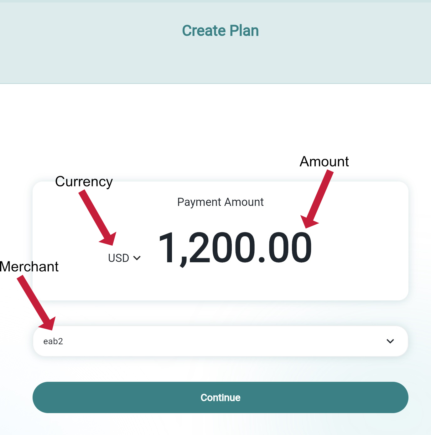 create plan screen