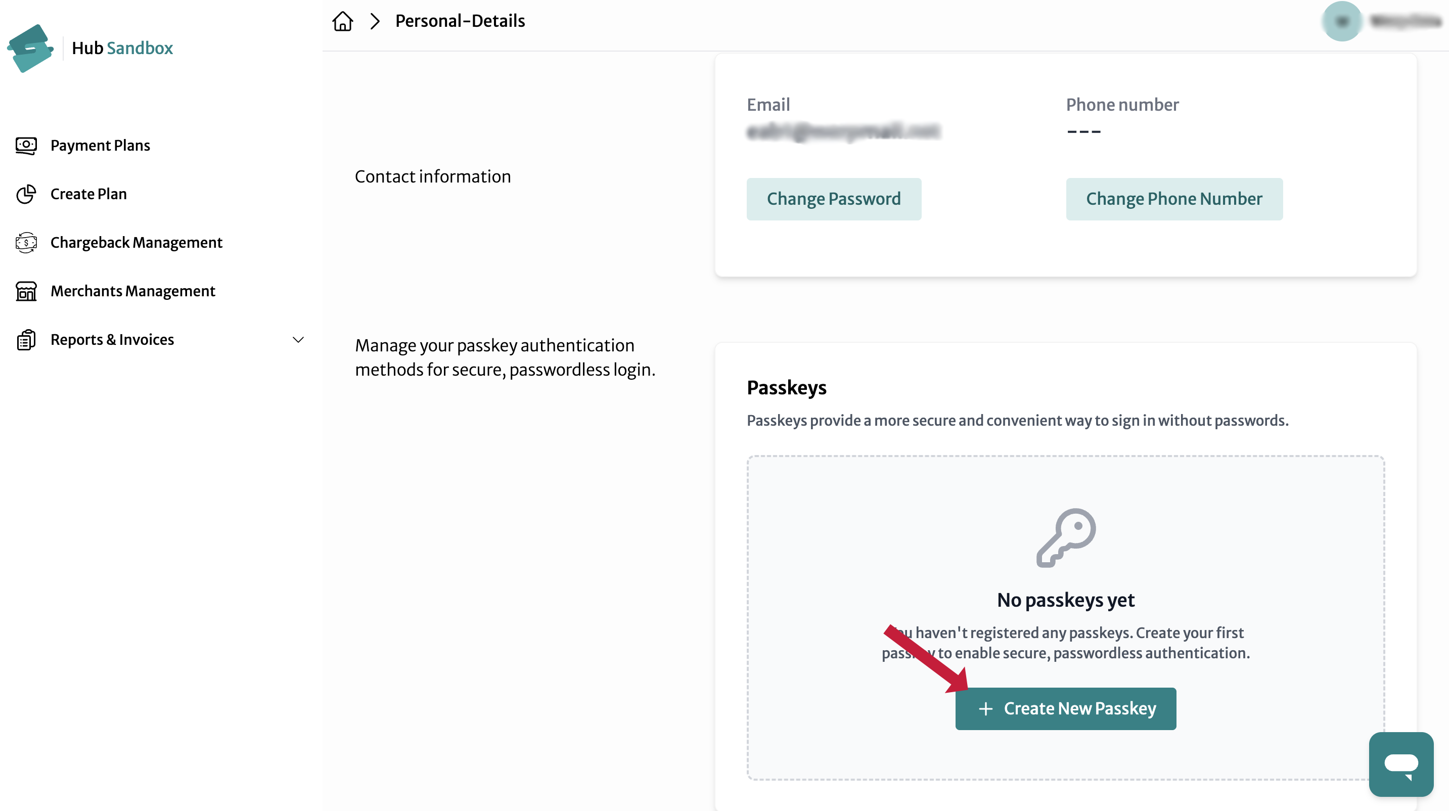 create passkey