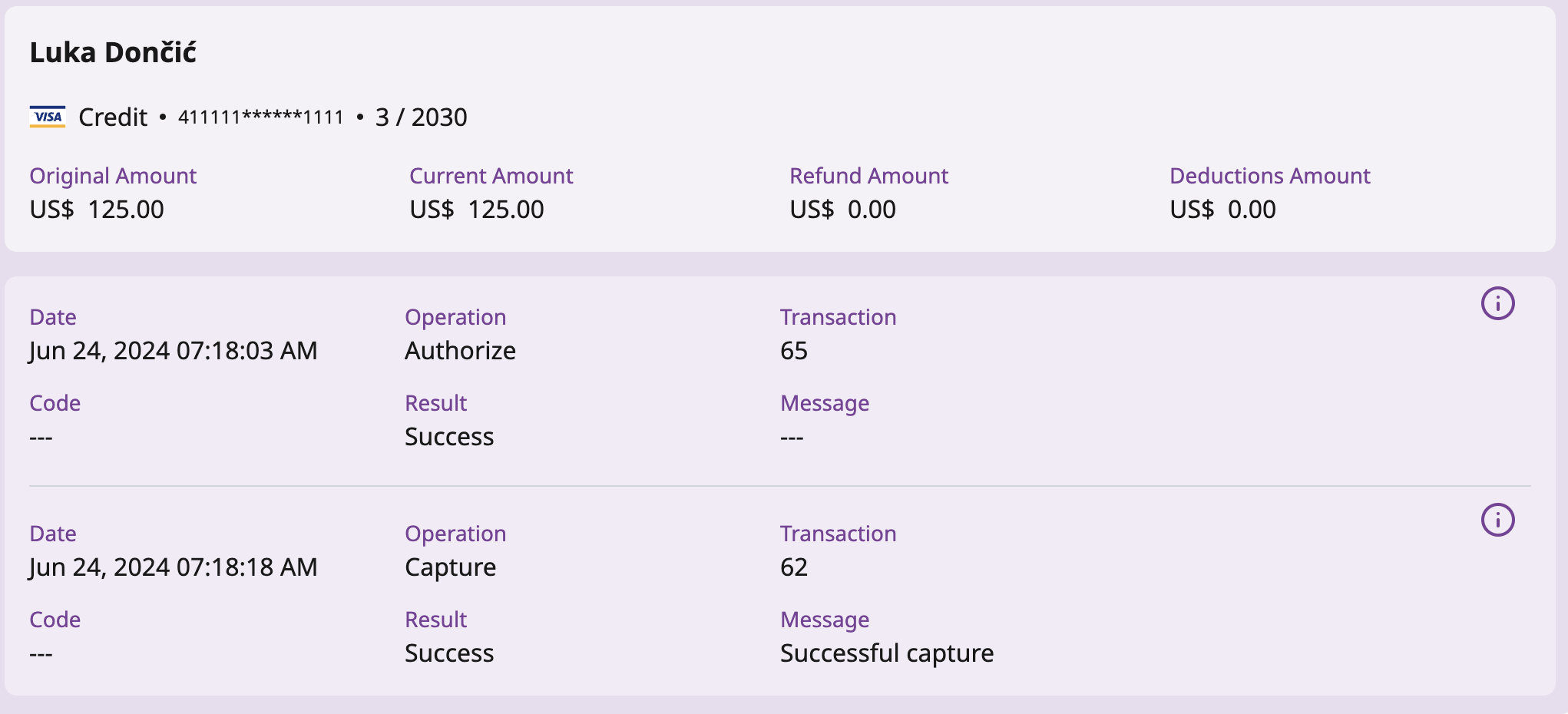 hub transaction sequence