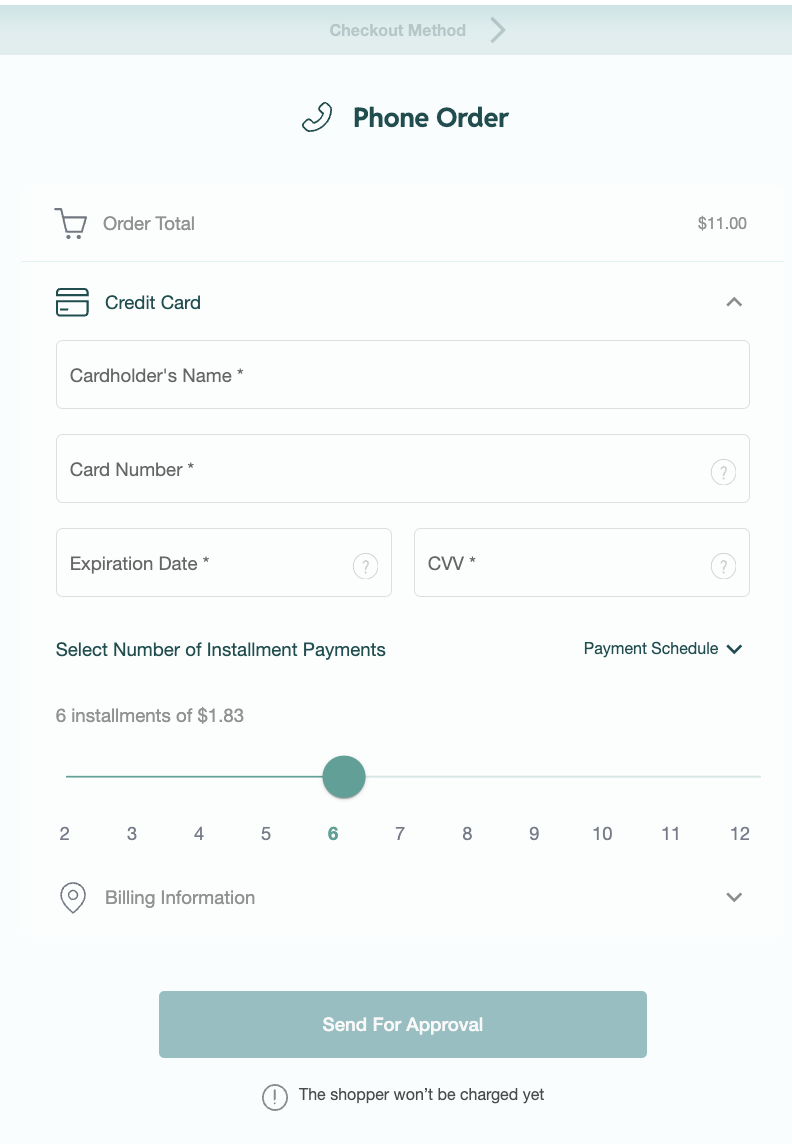 phone order method