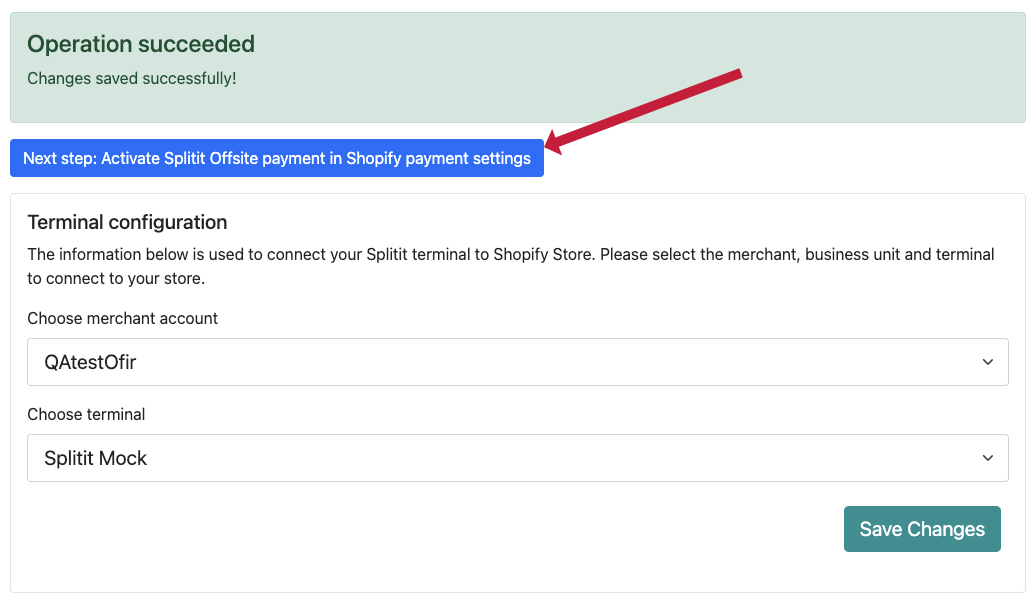 shopify activate button