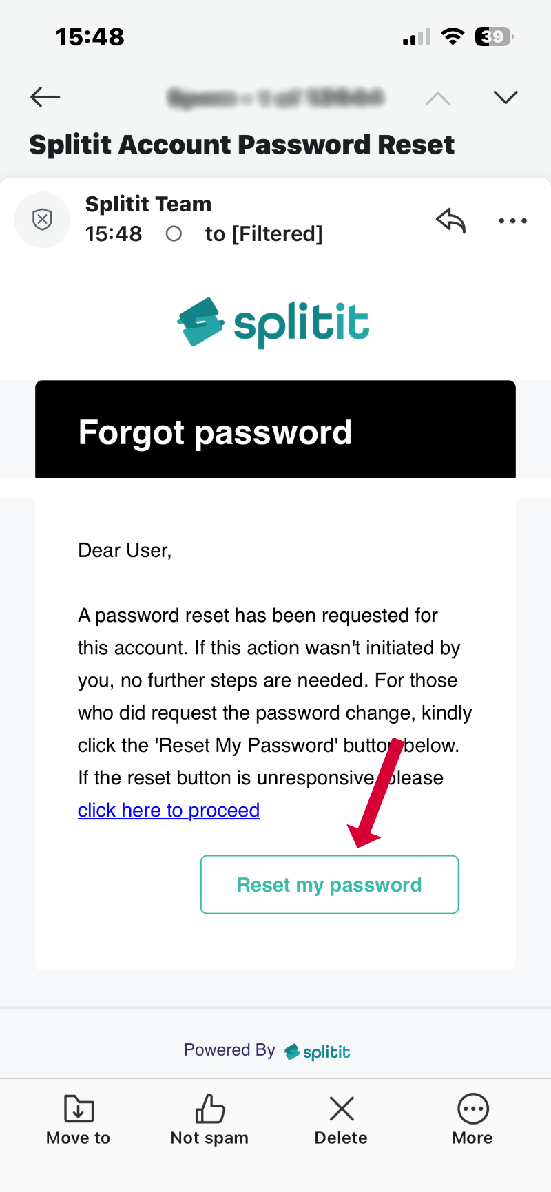 reset pass link